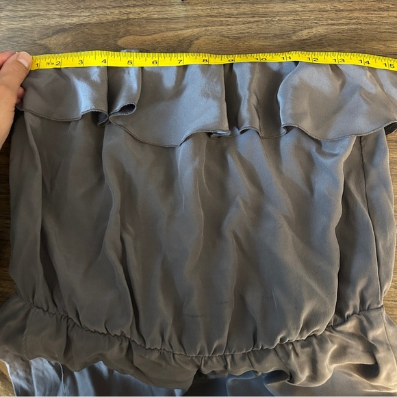 ❤️ Amanda Uprichard Strapless Charcoal Dress - Picture 7 of 10